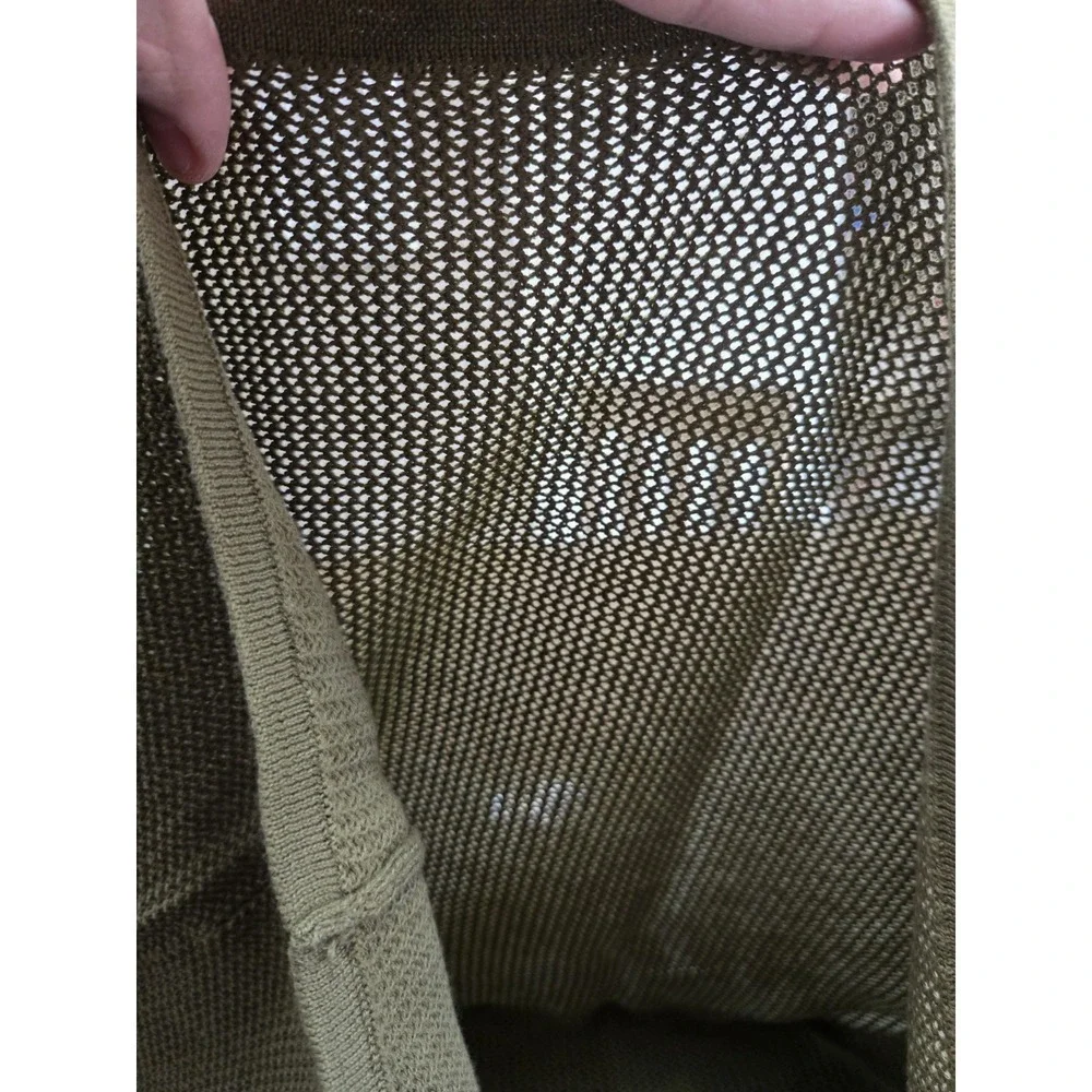 Michael Kors Olive Green Textured Knit Sweater – Size XL